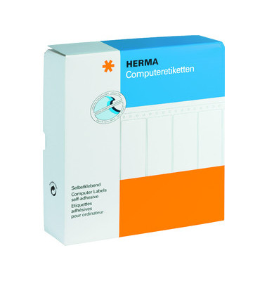 Computeretiketten 8226 88,90 x 48,40 mm wei&szlig; 1-bahnig 6000 St&uuml;ck