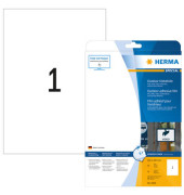 Folienetiketten Special 9500, wei&szlig;, 210x297mm (BxH), rechteckig