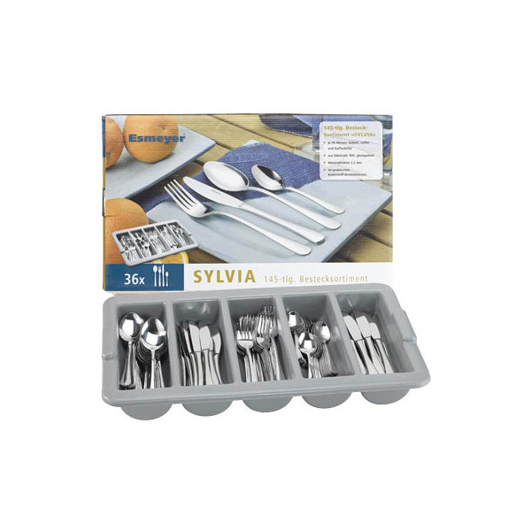4007796034208 - ESMEYER Sylvia 24-tlg Besteckset 6 Pers Messer Löffel Gabel & Kaffeelöffel – Edelstahl 18 0 poliert Klingenstahl 4007796034208 - ESMEYER Sylvia 24-tlg Besteckset 6 Pers Messer Löffel Gabel & Kaffeelöffel – Edelstahl 18 0 poliert Klingenstahl