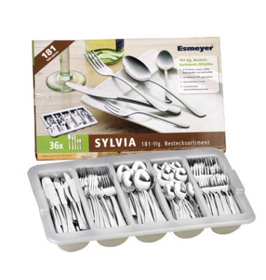 Besteckset Sylvia silber Edelstahl Besteckset Sylvia silber Edelstahl