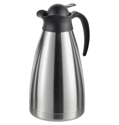 Isolierkanne Thermoart 290-070, silber/schwarz, 1 Liter