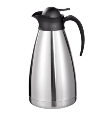 Isolierkanne Thermoart 290-071, silber/schwarz, 1,5 Liter