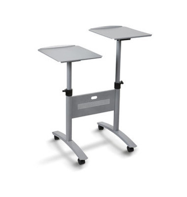 Multimedia Wagen verstellbar silber 82 x 81cm mit 4 Rollen Multimedia Wagen verstellbar silber 82 x 81cm mit 4 Rollen