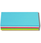 Moderationskarten Rechtecke farbig sortiert 20,5x9,5cm 250 Stück