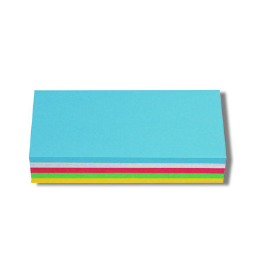 Moderationskarten Rechtecke farbig sortiert 20,5x9,5cm 250 Stück Moderationskarten Rechtecke farbig sortiert 20,5x9,5cm 250 Stück