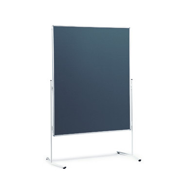 Moderationstafel, 120x150cm, Filz + Filz (beidseitig), pinnbar, grau + grau Moderationstafel, 120x150cm, Filz + Filz (beidseitig), pinnbar, grau + grau