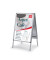 Kundenstopper Premium Plus 1902206, A1, Din A1, Plakatst&auml;nder, wetterfest, alu