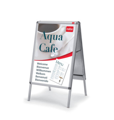 Kundenstopper Premium Plus 1902207, A2, Din A2, Plakatst&auml;nder, wetterfest, alu