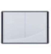 Schaukasten Premium Plus 1902571, 18xA4, weiß/grau, magnetisch