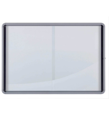 Schaukasten Premium Plus 1902571, 18xA4, weiß/grau, magnetisch