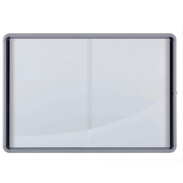 5028252063838 - Schaukasten Premium Plus 1902572 27xA4 grau magnetisch 5028252063838 Nobo