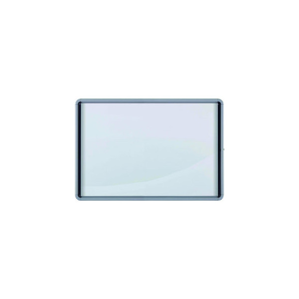 5028252064040 - Premium Plus Magnetischer Abschließbarer Schaukasten 1902578 Für den Außenbereich Wandmontierbar Alurahmen Klapptür aus Sicherheitsglas 6xA4 Weiß 709 x 668 mm