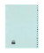 Kunststoffregister 25240481, A bis Z, A4, 110µm, graue Taben, 20-teilig
