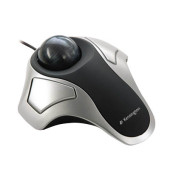 Trackball Orbit Optical, 2 Tasten, mit Kabel, USB-Kabel, ergonomisch, schwarz, silber