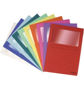 Sichtmappen Forever 50100E, A4 farbig sortiert Recyclingkarton 130g