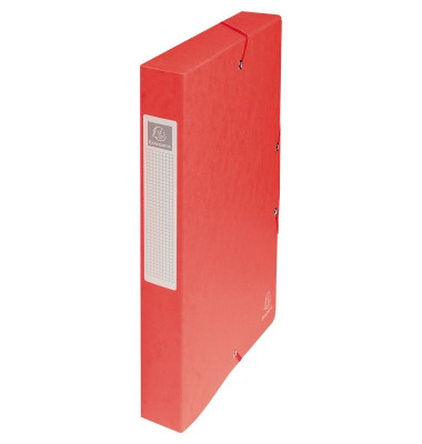 Heftbox Exabox Premium 50405E, A4 rot, 4cm F&uuml;llh&ouml;he, Karton 600g