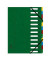 Ordnungsmappe Harmonika 55123E, 1-12, gr&uuml;n, A4, 12 F&auml;cher