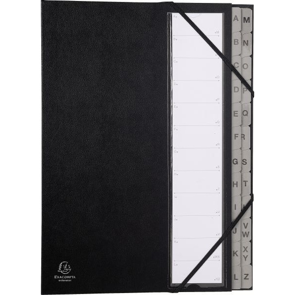 3130630560906 - Pultordner Ordonator 56090E A-Z schwarz A4 24 Fächer 3130630560906 Exacompta