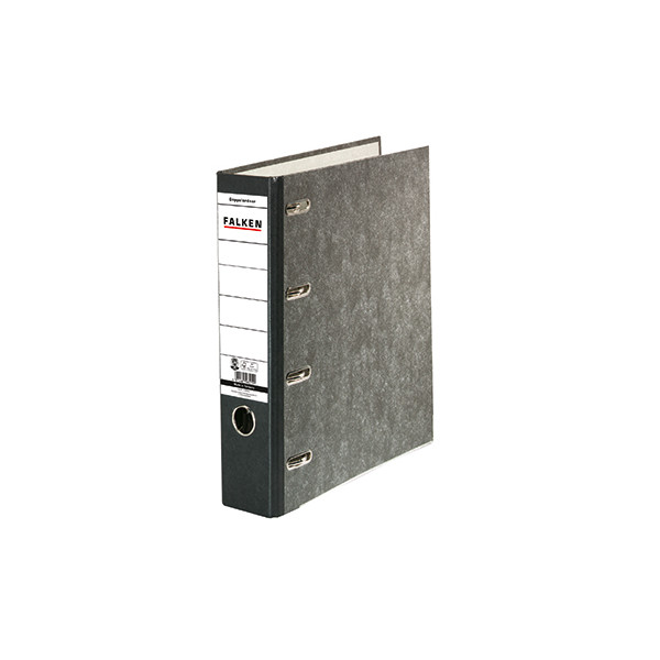 4014481085155 - Doppelordner S70 11285426 2xA5 quer 70mm breit Karton  mit Wolkenmarmor-Papierbezug Wolkenmarmor schwarz 4014481085155 20 Stück