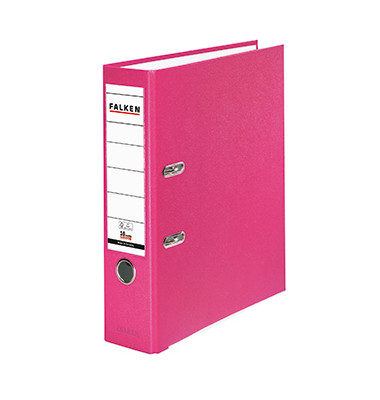 Ordner PP-Color 11286747, A4 80mm breit PP vollfarbig pink