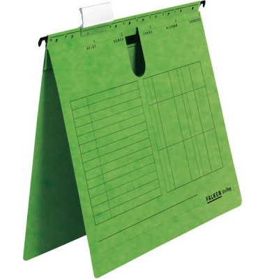 Hängehefter UNIREG 80002785, A4 grün Recyclingkarton 230g