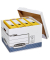 Archivcontainer System Standard 0026101, A4, wei&szlig;/blau, innen 39x33,3x28,5cm (TxBxH), Recyclingkarton