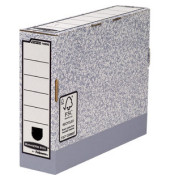 Archivbox System 1080001, A4, grau/wei&szlig;, Recyclingkarton