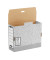 Archivbox System 1080501, A4, grau/wei&szlig;, innen 32,5x10x26cm (TxBxH), Karton