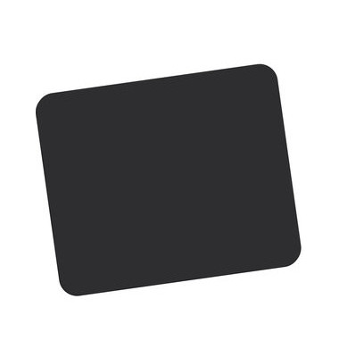 Mauspad Schaumstoffbasis schwarz