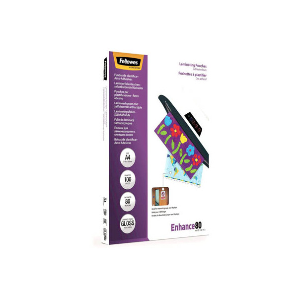 0077511530227 - Laminierfolien Enhance80 FW5302202 A4 210x297mm 80mic x2 glänzend selbstklebend 0077511530227 100 Stück