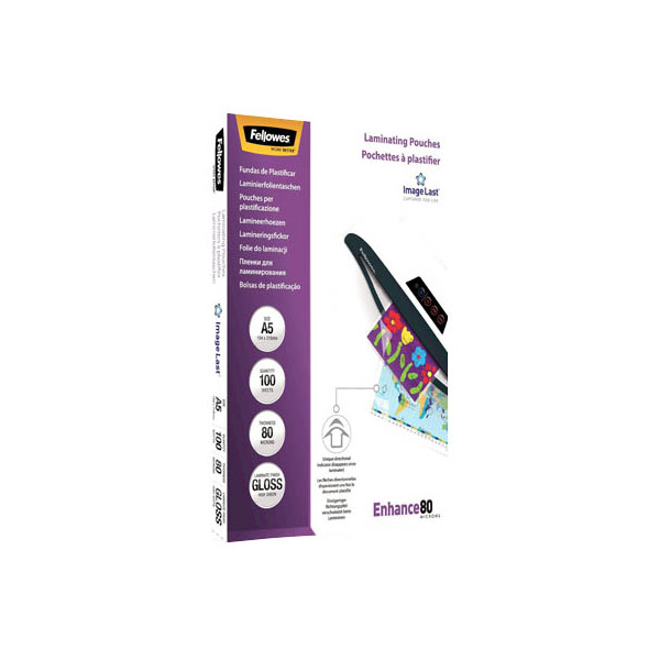 0077511530609 - Laminierfolien Enhance80 ImageLast FW5306002 A5 154x216mm 80mic x2 glänzend 0077511530609 100 Stück