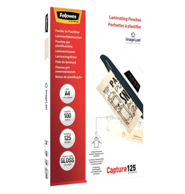 Laminierfolien Capture125 ImageLast 5307407, A4, 210x297mm, 125mic x2, glänzend