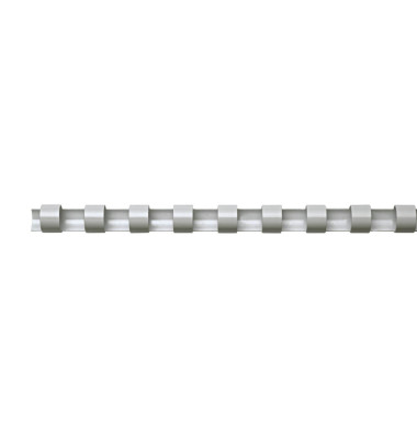 Plastikbinderücken 5346604 weiß US-Teilung 21 Ringe auf A4 14mm