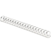 Plastikbinder&uuml;cken 5347803, US-Teilung, 21 Ringe auf A4, wei&szlig;, 22mm