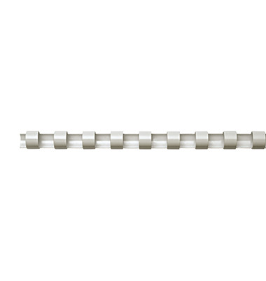25xFellowes Plastikbinderücken Bindespiralen Kunststoff A4 21 Ringe 10mm weiß 
