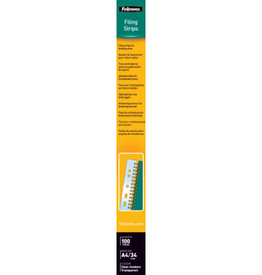 Abheftstreifen FW5360501 5360501, Kunststoff, transparent