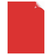 Umschlagfolien 5377201 A4 PVC 0,2 mm rot-transparent klar