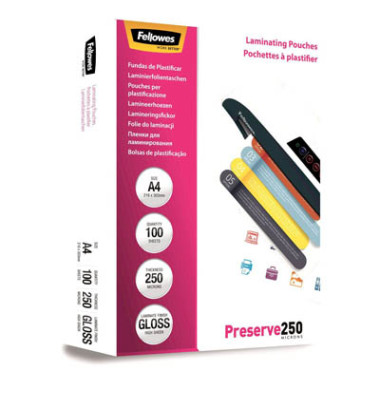 Laminierfolien Preserve250 FW5401802, A4, 216x303mm, glänzend