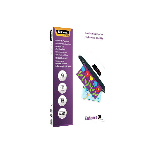 0043859522330 - Laminierfolien Enhance80 FW5452103 A4 210x297mm 80mic x2 matt 0043859522330 100 Stück