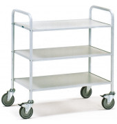 Bürowagen Ladefläche 800x500mm mit 3 Böden, pulverbeschichtet