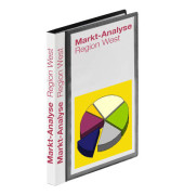 Sichtbuch 25025-30, schwarz, A5, mit 20 Hüllen, Polypropylen