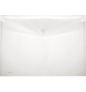 Dokumententasche - 40107-04, Din A3 quer, transparent farblos, Polypropylen (PP), Klettverschluss
