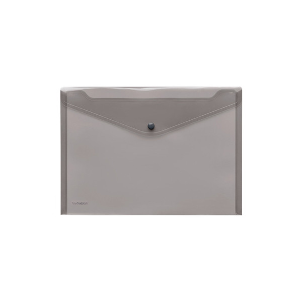 4250037417173 - FolderSys Dokumententasche DIN A4 quer Druckknopfverschluss PP rauch transparent 4250037417173 - FolderSys Dokumententasche DIN A4 quer Druckknopfverschluss PP rauch transparent