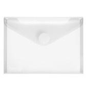Dokumententasche - 40116-04, A6 quer, transparent farblos, Polypropylen (PP), Klettverschluss