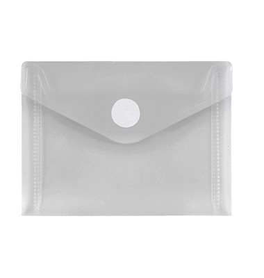Dokumententasche - 40117-04, A7 quer, transparent farblos, Polypropylen (PP), Klettverschluss