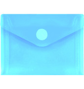 Dokumententasche 40117-44, A7, transparent blau, Polypropylen (PP), Klettverschluss