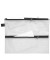 Reißverschlußtasche Mesh Bag Vierkammer PVC 343x270mm farblos/schwarz