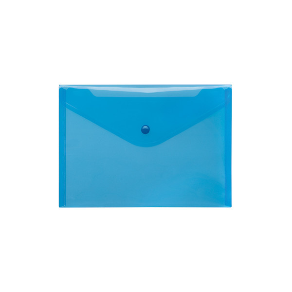 4250037424515 - Dokumententasche 40912-44 A5 transparent blau Kunststoff Druckknopfverschluss 4250037424515 10 Stück