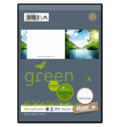 Notizblock 03654810 Green, liniert, A5, 70g, grau, 48 Blatt