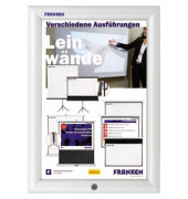 Plakat-Klapprahmen Security, BS1901, silber, A4, Aluminium